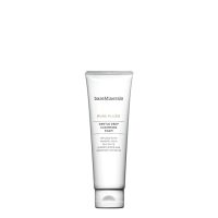 Product  container  of  Bare  Minerals  Pore  Plush  Cleansing  Foam,  a  foam  cleanser  indicated  for  refining  and  softening  skin.