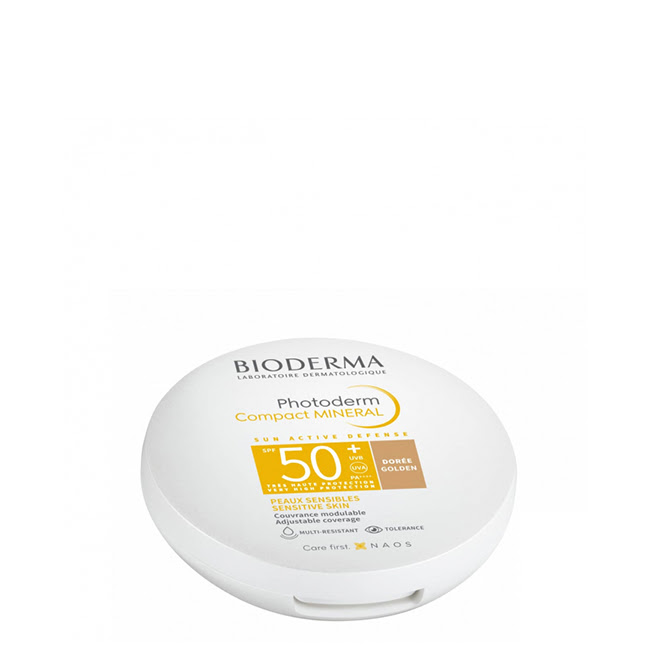 BiodermaPhotodermCompactMineralPowderGoldenToneSPF5010g ビオデルマ フォトダームコンパクト ミネラルパウダー ゴールデントーン SPF50+ 10g - 画像 (1)