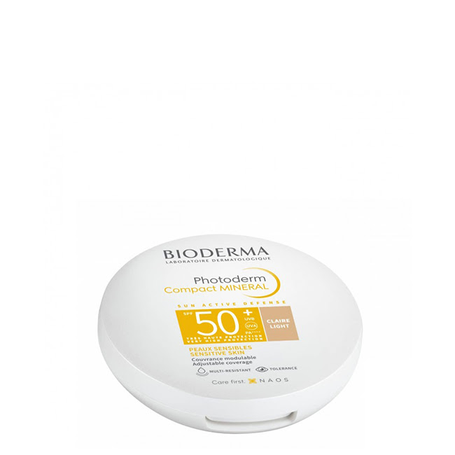BiodermaPhotodermCompactMineralPowderLightToneSPF50+10g Compact of Bioderma Photoderm Compact Mineral Powder by Bioderma, a mineral powder indicated for sun protection and matifying skin.