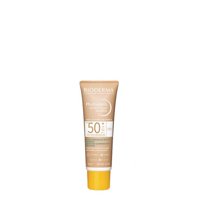 BiodermaPhotodermSPF50CoverTouchMineralCreamGoldenTone40g Bioderma Photoderm SPF50+ Cover Touch Mineral Creme de Cor Tom Dourado 40g - Image 1