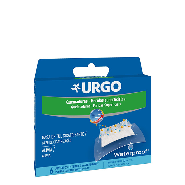 UrgoBurnsandSuperficialWoundsWaterproofDressingsx6 Urgo Burns and Superficial Wounds Waterproof Dressings x6