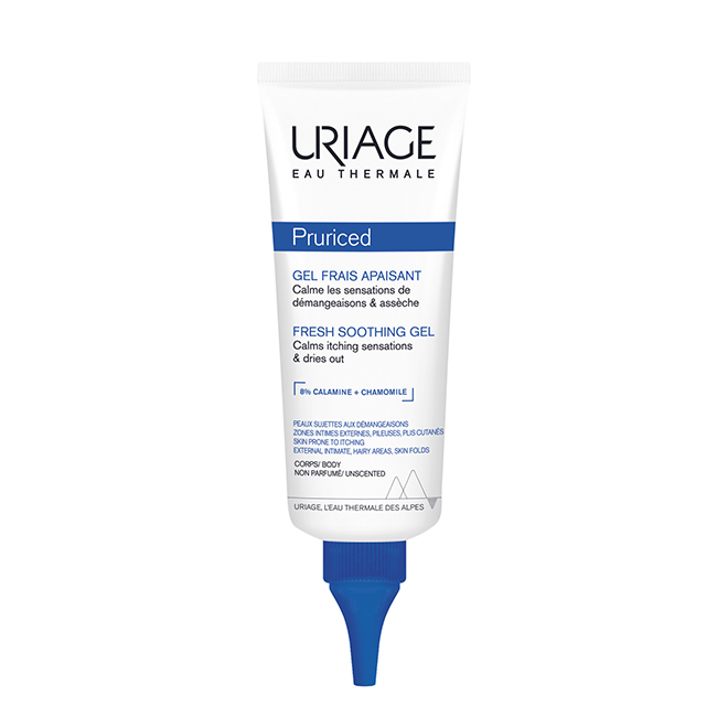 Uriage Pruriced Gel Reconfortante 100ml Tube of Uriage Pruriced Soothing Gel by Uriage, a soothing gel indicated for calming irritated and itchy fragile skin.