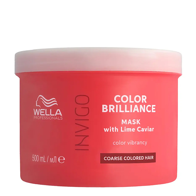 Wella Professionals Invigo Color Brilliance Mask for Coarse Hair 500ml Wella Professionals Invigo Color Brilliance Máscara Cabelo Espesso 500ml - Image 1