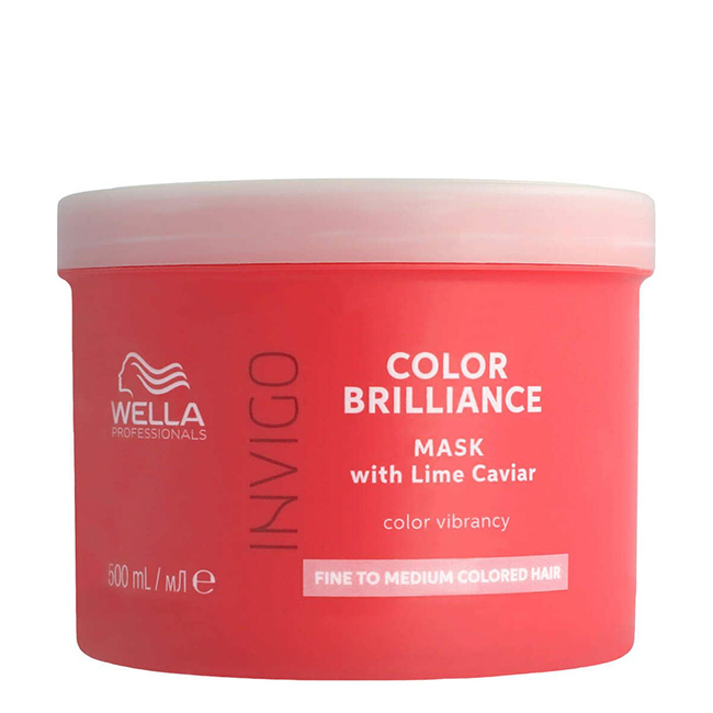 Wella Professionals Invigo Color Brilliance Mask for Fine Hair 500ml Wella Professionals Invigo Color Brilliance Máscara Cabelo Fino 500ml - Image 1
