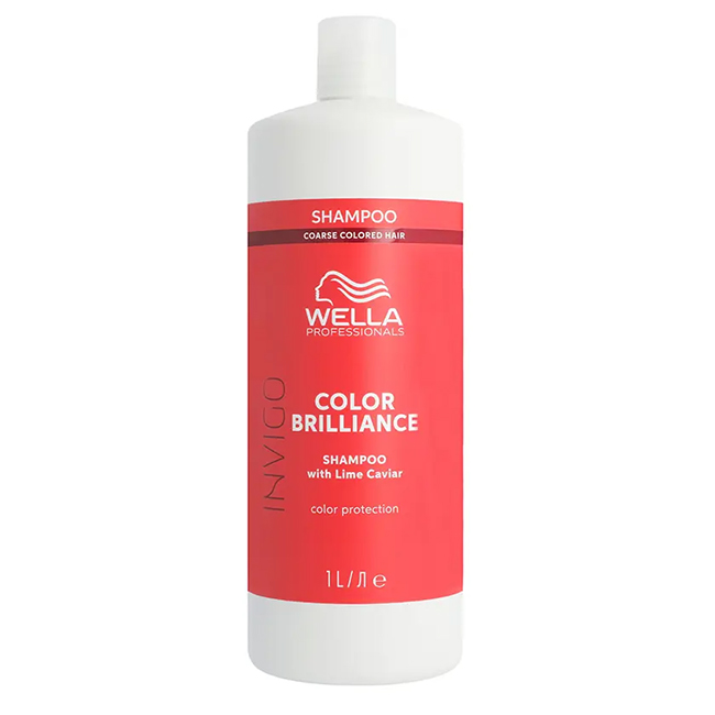 Wella Professionals Invigo Color Brilliance Shampoo for Coarse Hair 1000ml Wella Professionals Invigo Color Brilliance Shampoo for Coarse Hair 1000ml