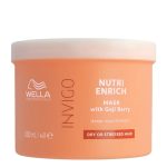 Jar of Wella Professionals Invigo Nutri Enrich Deep Nourishing Mask by Wella Professionals, a mask indicated for dry and damaged hair.