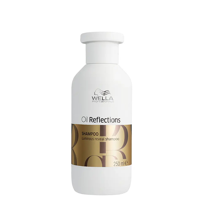 Wella Professionals Oil Reflections Luminous Reveal Shampoo 250ml Bottle of Wella Professionals OR Oil Reflections Luminous Reveal Shampoo, a shampoo indicated for moisturizing and shine.