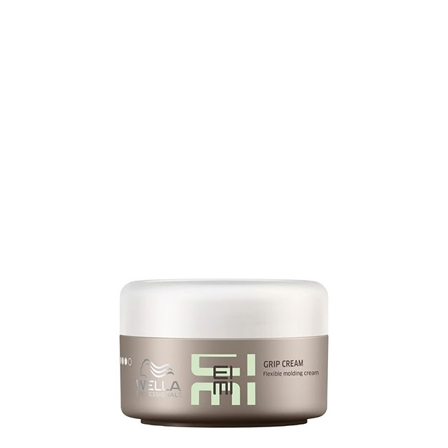 WellaProfessionalsEIMIGripCream75ml Tube of EIMI Grip Cream by Wella Professionals, a styling cream indicated for strong and flexible hold and definition.