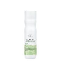 Bottle  of  Elements  Renewing  Shampoo  by  Wella  Professionals,  a  natural  shampoo  indicated  for  restoring  softness  and  shine.