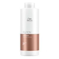 Bottle  of  Fusion  Intense  Repair  Conditioner  by  Wella  Professionals,  a  conditioner  indicated  for  repairing  damaged  hair.