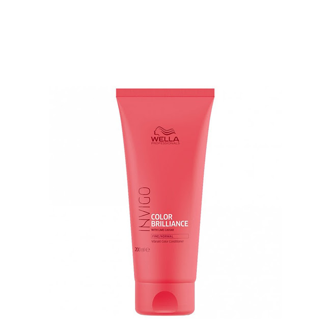 WellaProfessionalsInvigoColorBrillianceConditionerFineHair200ml Bottle of Invigo Color Brilliance Conditioner by Wella Professionals, a conditioner indicated for fine colored hair care.