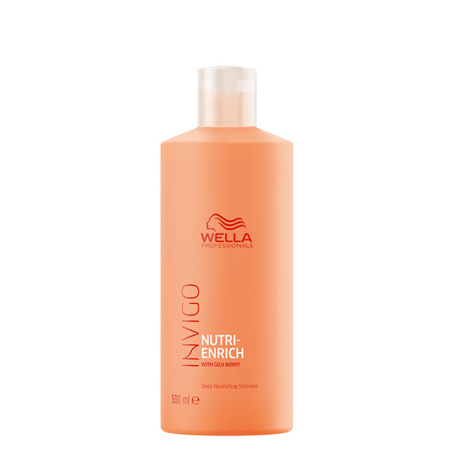 WellaProfessionalsInvigoNutriEnrichDeepNourishingShampoo500ml Bottle of Wella Professionals Invigo Nutri Enrich Deep Nourishing Shampoo by Wella Professionals, a shampoo indicated for dry hair.