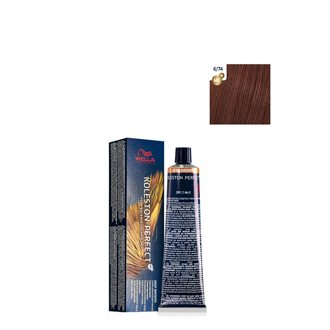 WellaProfessionalsKolestonPerfectDeepBrownsColor6/74DarkBlondeBrownRed60ml Wella Professionals Koleston Perfect Deep Browns Color 6/74 Dark Blonde Brown Red 60ml