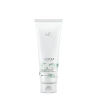 Bottle  of  Nutricurls  Cleansing  Conditioner  by  Wella  Professionals,  a  low-lather  conditioner  indicated  for  defining  curls  and  waves.