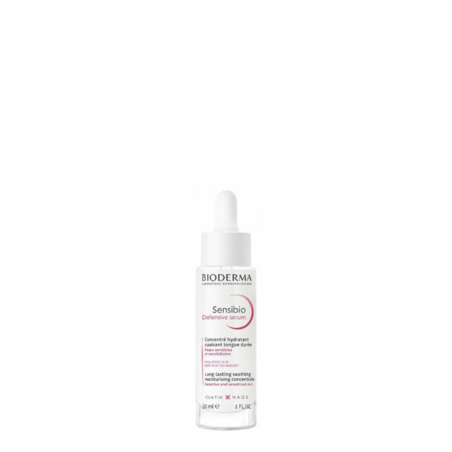 BiodermaSensibioDefensiveSerum30ml Bottle of Bioderma Sensibio Defensive Serum by Bioderma, a high tolerance serum indicated for hydrating and soothing sensitive skin.