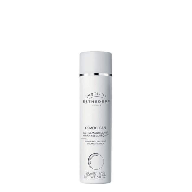 EsthedermOsmocleanHydra-RefreshingCleansingMilk200ml Bottle of Esthederm Osmoclean Hydra-Refreshing Cleansing Milk by Esthederm, a creamy milk indicated for moisturizing and cleansing.