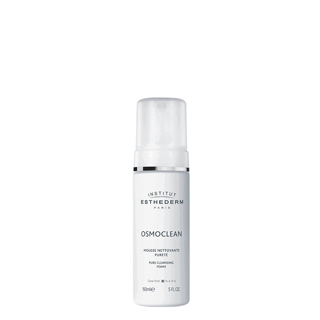 EsthedermOsmocleanPureCleansingFoam150ml Bottle of Esthederm Osmoclean Pure Cleansing Foam by Esthederm, a foam indicated for seborregulating and matifying the skin.
