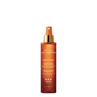 Bottle  of  Esthederm  LHuile  Solaire  Protective  Sun  Care  Oil  by  Esthederm,  a  dry  oil  indicated  for  high  sun  protection  SPF30.