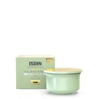 Jar  of  Isdin  Isdinceutics  Hyaluronic  Moisture  Oily  &  Combination  Skin  Refill  by  Isdin,  a  cream  indicated  for  skin  hydration.