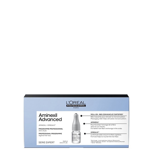 LOrealProfessionnelAminexilAdvancedAnti-HairLossAmpoules10x6ml L'Oréal Professionnel Aminexil Advanced Ampolas Antiqueda 10x6ml - Image 1
