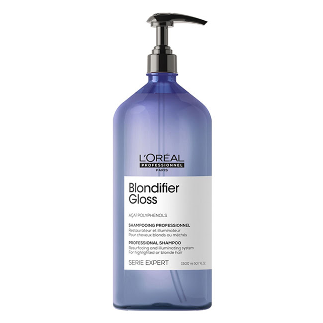 LOrealProfessionnelBlondifierGlossShampoo1500ml ロレアル プロフェッショネル ブロンドファイヤー グロスシャンプー 1500ml - 画像 (1)