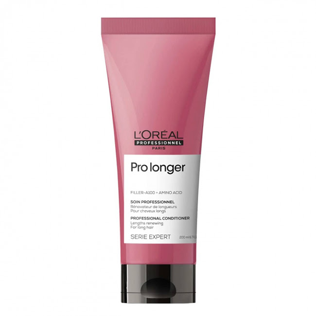 L'OrealProfessionnelProLongerConditioner200ml Bottle of LOreal Professionnel Pro Longer Conditioner by LOreal, a conditioner indicated for repairing damaged hair fibers.
