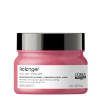 Jar  of  LOreal  Professionnel  Pro  Longer  Mask  by  LOreal,  a  hair  mask  indicated  for  deeply  nourishing  and  reinforcing  hair  fibers.