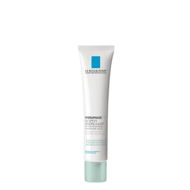 La Roche Posay Hydraphase HA UV SPF25 Creme Ligeiro 50ml Product container of La Roche Posay Hydraphase HA UV SPF25 Light Moisturizer by La Roche Posay, a light cream for hydration.