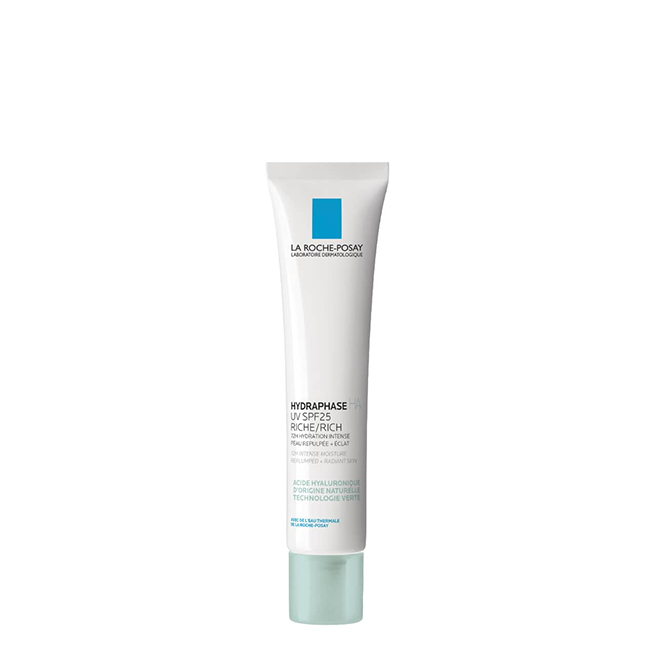 La Roche Posay Hydraphase HA UV SPF25 Creme Rico 50ml Product container of La Roche Posay Hydraphase HA UV SPF25 Rich Moisturizer by La Roche Posay, a rich cream for hydration.