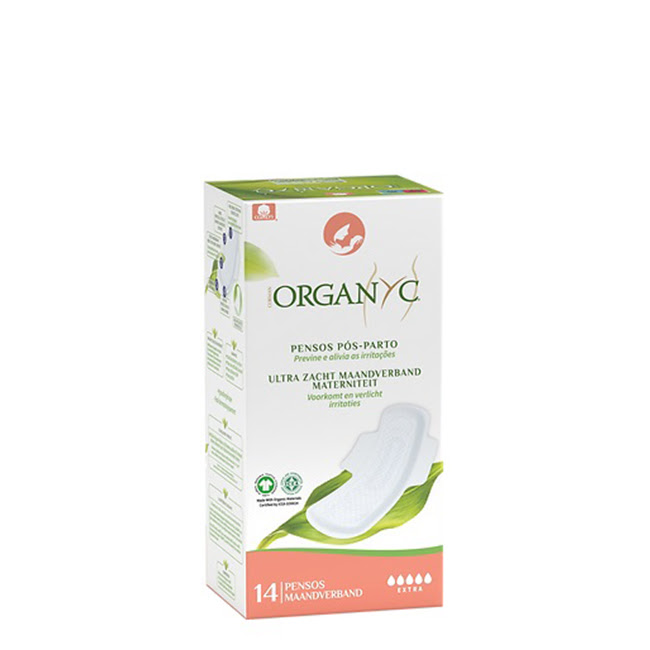 OrganycMaternityPadsPostpartumProtectionx14 Organyc Pensos Higiénicos Pós-Parto x14 - Image 1