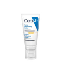 Bottle  of  Cerave  Facial  Moisturizing  Lotion  SPF50  by  Cerave,  a  face  lotion  indicated  for  hydration  and  sun  protection.