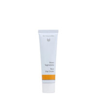 Jar  of  Dr.  Hauschka  Rose  Day  Cream,  a  rich  cream  indicated  for  hydrating  and  soothing  dry  and  sensitive  skin.