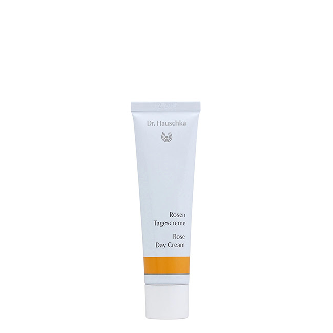 Dr.HauschkaRoseDayCream30ml Jar of Dr. Hauschka Rose Day Cream, a rich cream indicated for hydrating and soothing dry and sensitive skin.