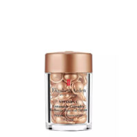 Box  of  Elizabeth  Arden  Vitamin  C  Ceramide  Capsules,  a  dry  oil  serum  indicated  for  brightening  skin  and  evening  tone.