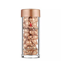 Box  of  Elizabeth  Arden  Vitamin  C  Ceramide  Capsules,  a  dry  oil  serum  indicated  for  brightening  skin  and  evening  tone.