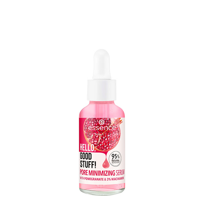 EssenceHelloGoodStuff!PoreMinimizingSerum30ml Bottle of Essence Hello Good Stuff! Pore Minimizing Serum, a lightweight serum indicated for reducing the appearance of pores.