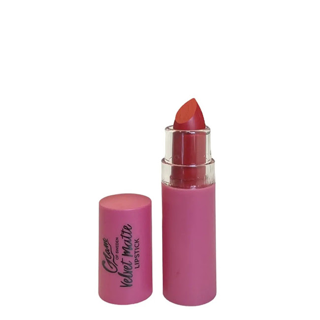 GlamofSwedenVelvetMatteLipstickColorHotKiss4g Glam of Sweden Velvet Matte Lipstick Batom Aveludado Cor Hot Kiss 4g - Image 1