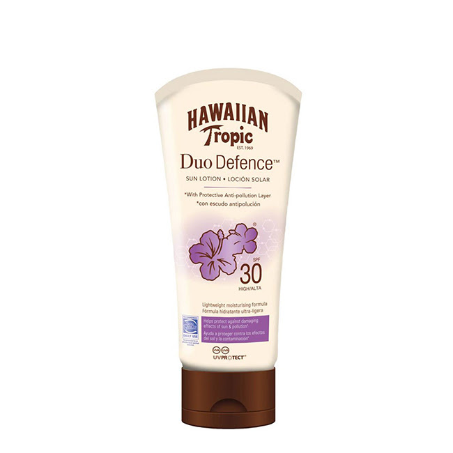 HawaiianTropicDuoDefenseSunLotionSPF30180ml Hawaiian Tropic Duo Defense Sun Lotion SPF30 180ml
