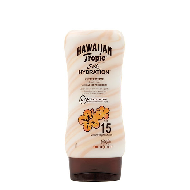HawaiianTropicSilkHydrationSunLotionSPF15180ml ハワイアン トロピック シルク ハイドレーション サンローション SPF15 180ml - 画像 (1)