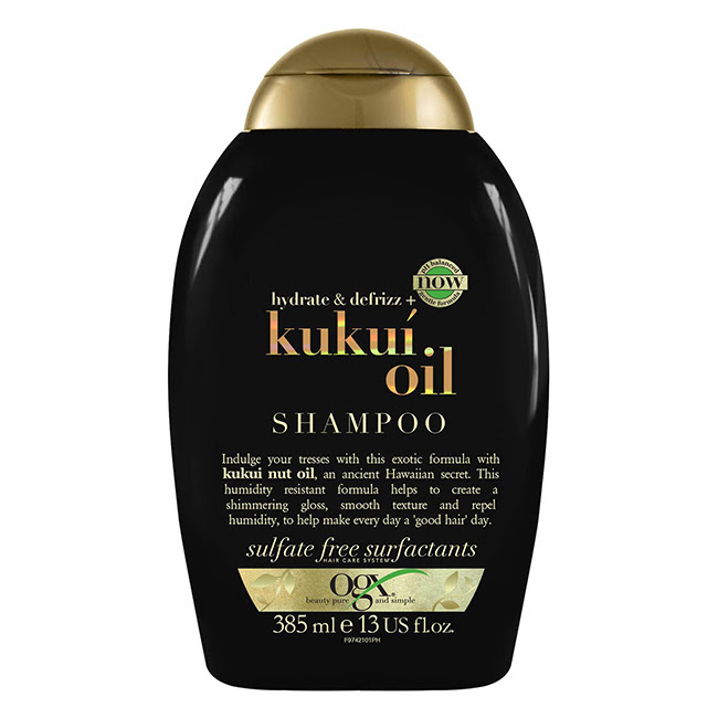 OgxKukuiOilShampoo385ml Bottle of Ogx Kukui Oil Shampoo by Ogx, a shampoo indicated for hydrating and taming dry or damaged hair.