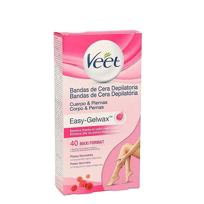 VeetHairRemovalBodyWaxBandsNormalSkinx40 Veet Hair Removal Body Wax Bands Normal Skin x40