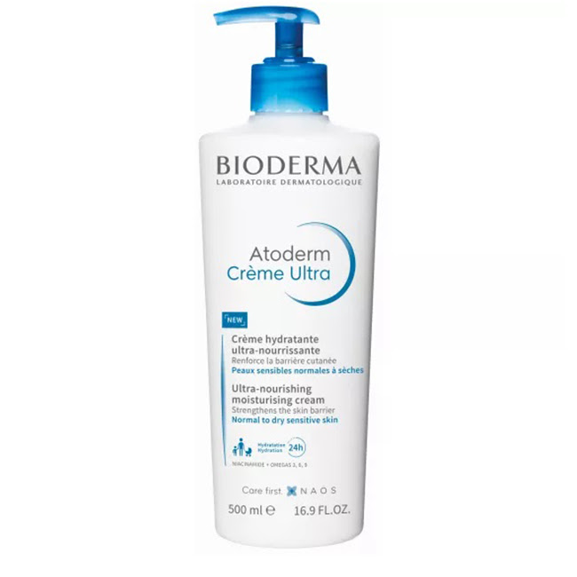 BiodermaAtodermCrèmeUltraNourishingCream500ml Bottle of Bioderma Atoderm Crème Ultra-Nourishing Cream by Bioderma, a cream indicated for nourishing dry sensitive skin.