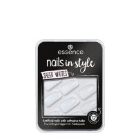Essence Nails in Style Artificial Nails Color Sheer Whites x12