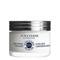 Jar  of  LOccitane  Shea  Butter  Ultra  Rich  Comforting  Cream,  a  rich  face  cream  indicated  for  very  dry  skin  nourishment.