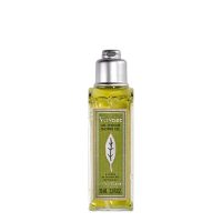 Bottle  of  LOccitane  Verbena  Shower  Gel  by  LOccitane,  a  gel  indicated  for  cleansing  and  refreshing  the  skin  with  a  citrus  scent.