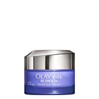 Jar  of  Olay  Eyes  Regenerist  Retinol24  Night  Eye  Cream  by  Olay,  a  cream  indicated  for  smoothing  eye  area  wrinkles.