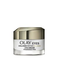 Jar  of  Olay  Regenerist  Collagen  Peptide24  Max  Eye  Cream  by  Olay,  a  rich  cream  indicated  for  smoothing  fine  lines.