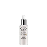 Bottle  of  Olay  Regenerist  Collagen  Peptide24  Day  Serum  by  Olay,  a  serum  indicated  for  24  hour  skin  hydration.