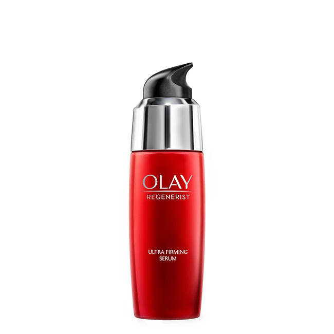 OlayRegeneristIntensiveFirmingSerum50ml Bottle of Olay Regenerist Intensive Firming Serum by Olay, a serum indicated for improving skin elasticity.