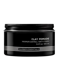 Jar  of  Redken  Brews  Clay  Pomade  by  Redken,  a  hair  clay  indicated  for  creating  roughed-up  texture  with  maximum  hold.